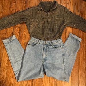 Vintage bleach stained flannel